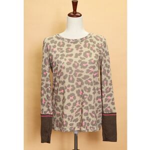 "The Willow" Animal Print Thermal Top